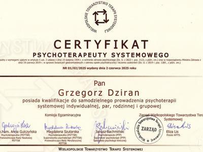 certyfikat